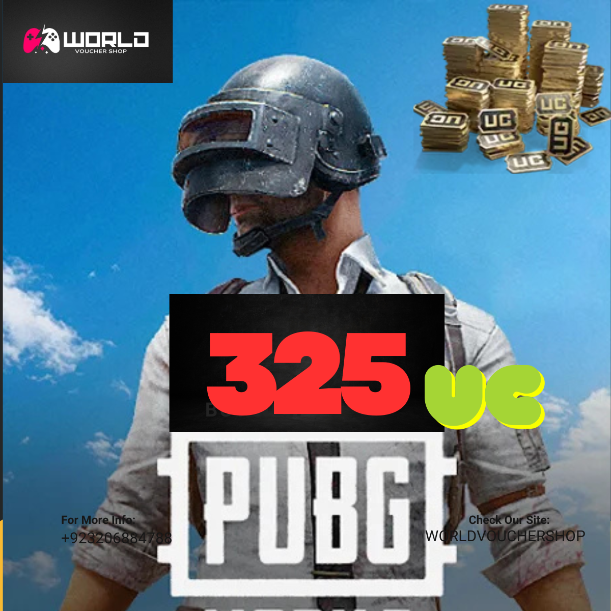YWORLD VOUCHER (13) PUBG Mobile 325 UC (Global Version) – Instant & Secure Delivery